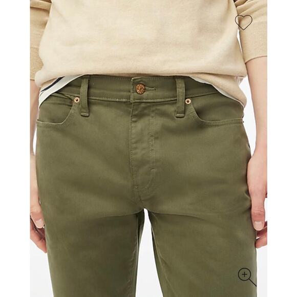 J. Crew Straight Fit Garment-Dyed Five-Pocket Pant Vintage Laurel Size 33/32 NWT - Picture 2 of 5